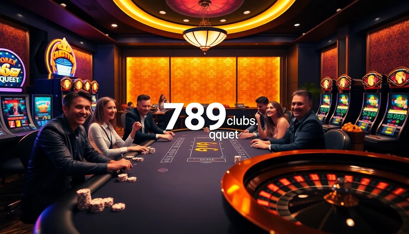 Excited players enjoying luxurious games at 789club.quest casino.