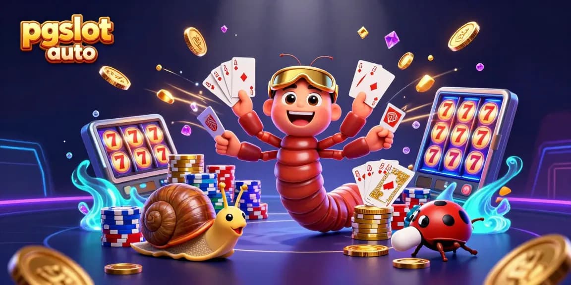 Experience the thrill of pgslot auto with vibrant characters and dynamic slot reels in action.