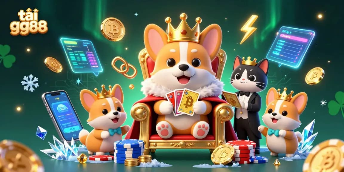 Play and win at tải gg88 with royal themed characters and vibrant casino elements