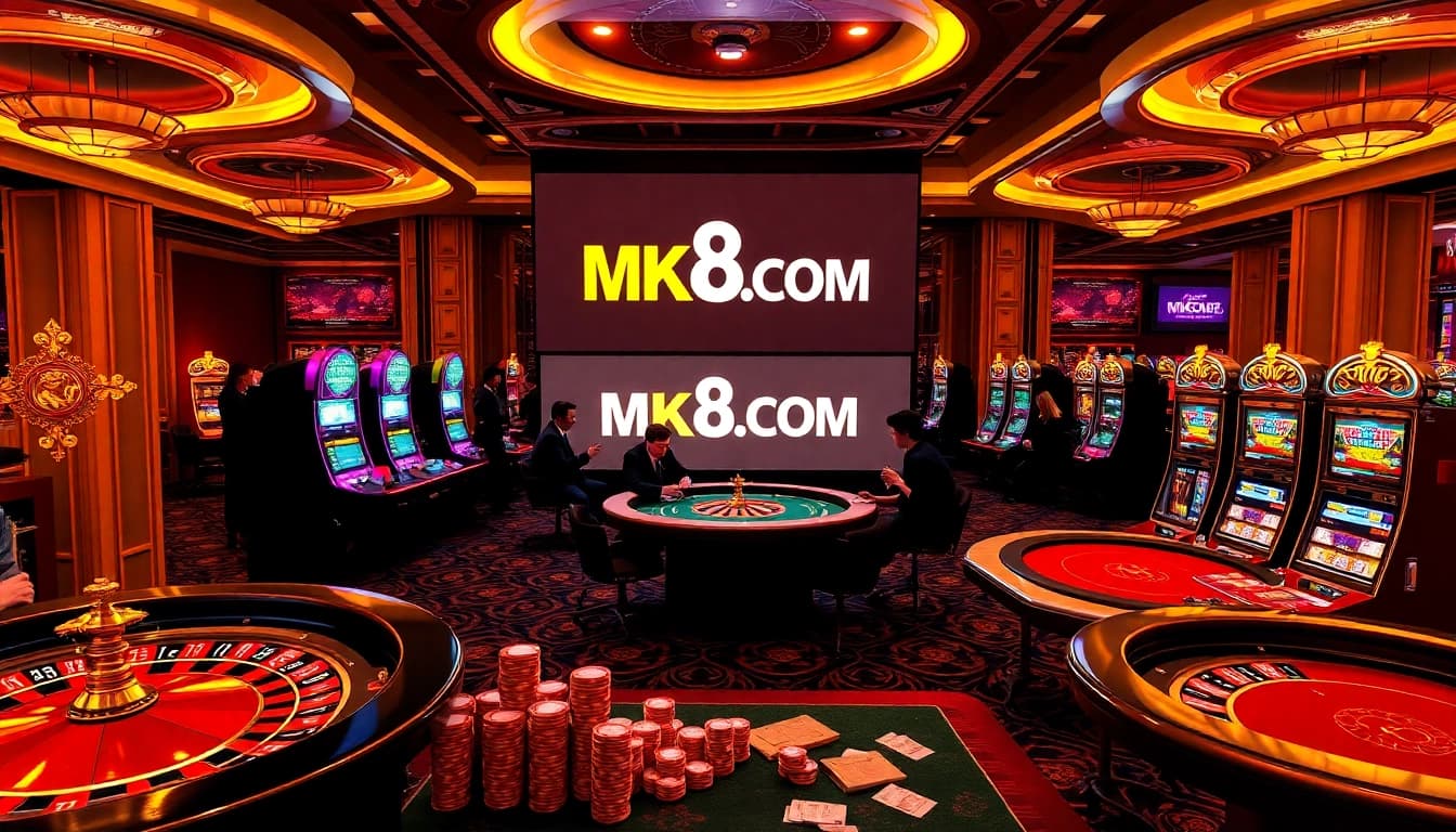 Experience thrilling gaming action at MK8.COM with vibrant casino tables and dynamic betting.