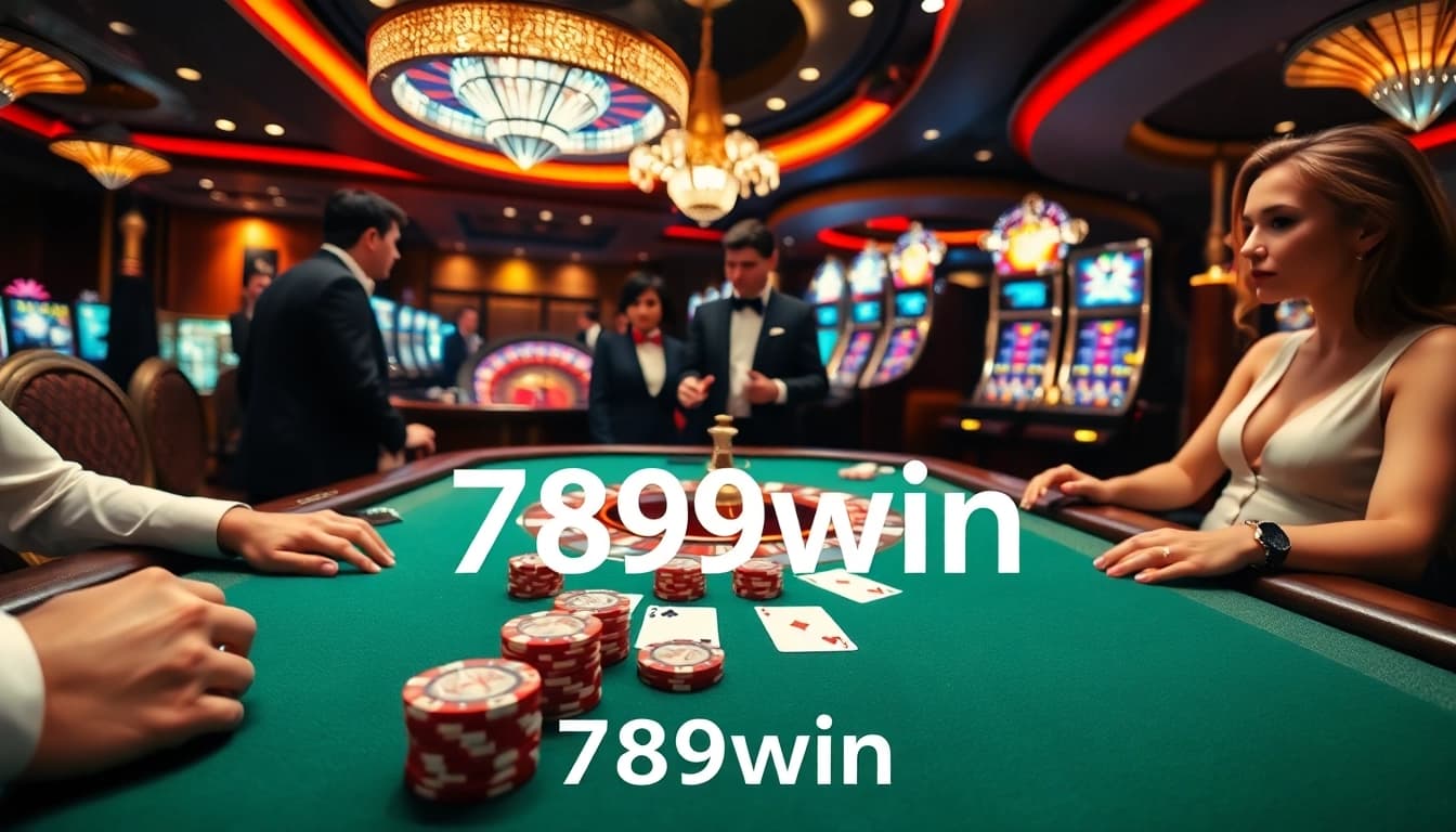 Experience the thrill of gaming at 789win's luxurious casino with vibrant tables and professional play.