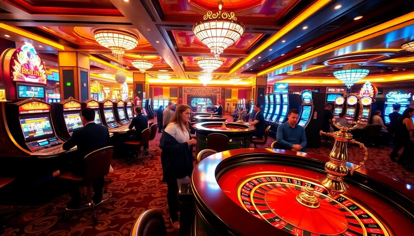 Experience the excitement of bk8thai ทางเข้า with players engaged in thrilling casino games.