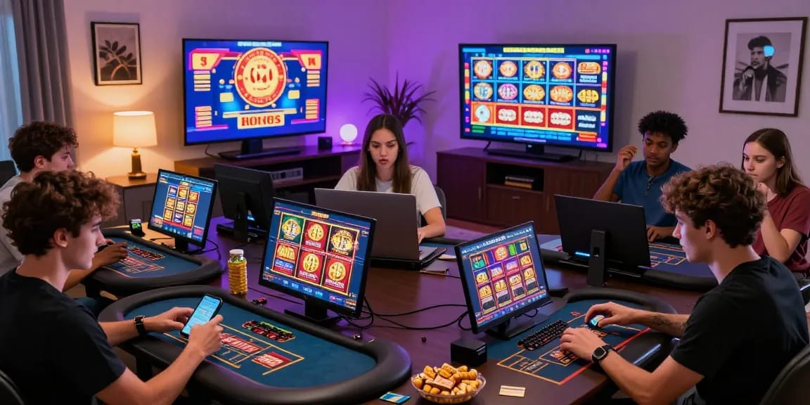 Engaged players exploring credit card casinos at home, highlighting the vibrant experience on https://eccleshallparishcouncil.co.uk
