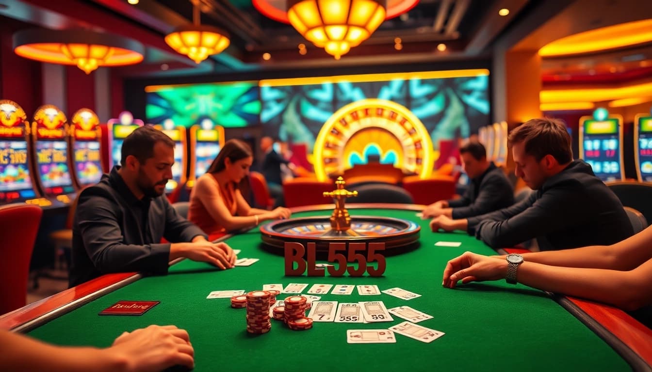 Experience the thrill of bl555 gaming with vibrant poker tables and exciting casino action.