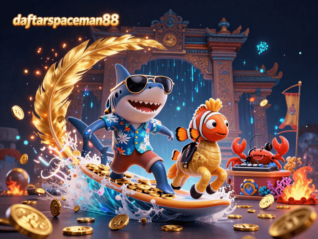 Engage in thrilling gambling action with daftar spaceman88 at a vibrant online casino.