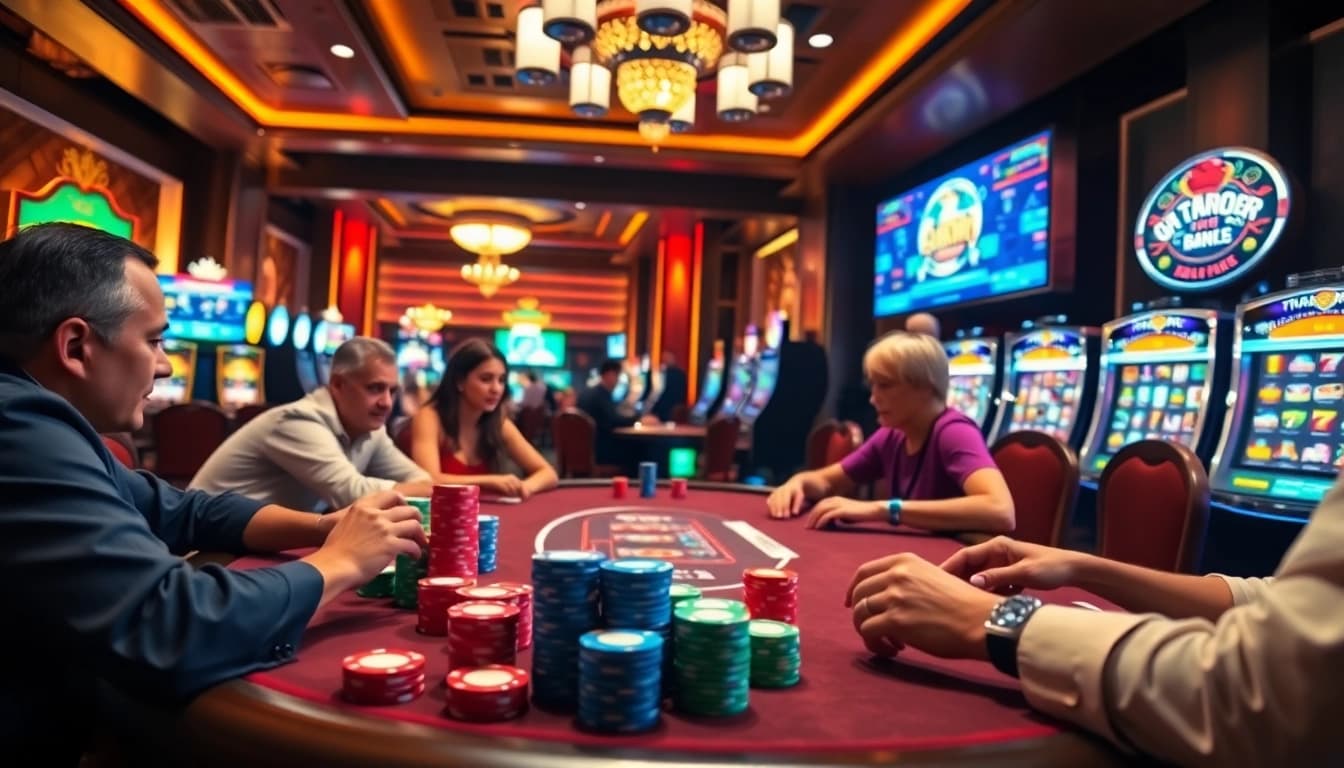 Experience high-stakes poker at https://thabet.vegas/, capturing the thrill of the casino.