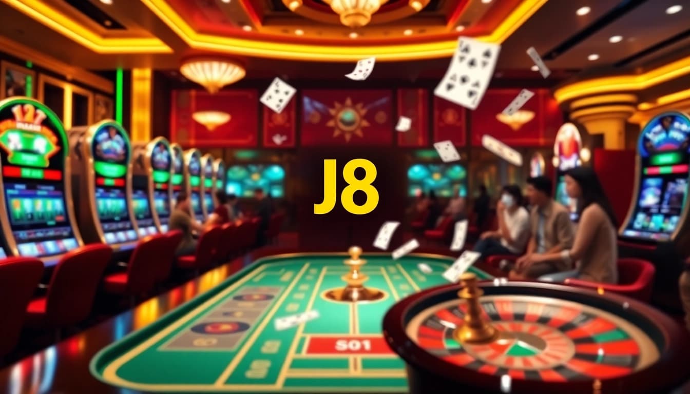 J8 offers vibrant casino gaming with exciting poker, slot machines, and a dynamic atmosphere.