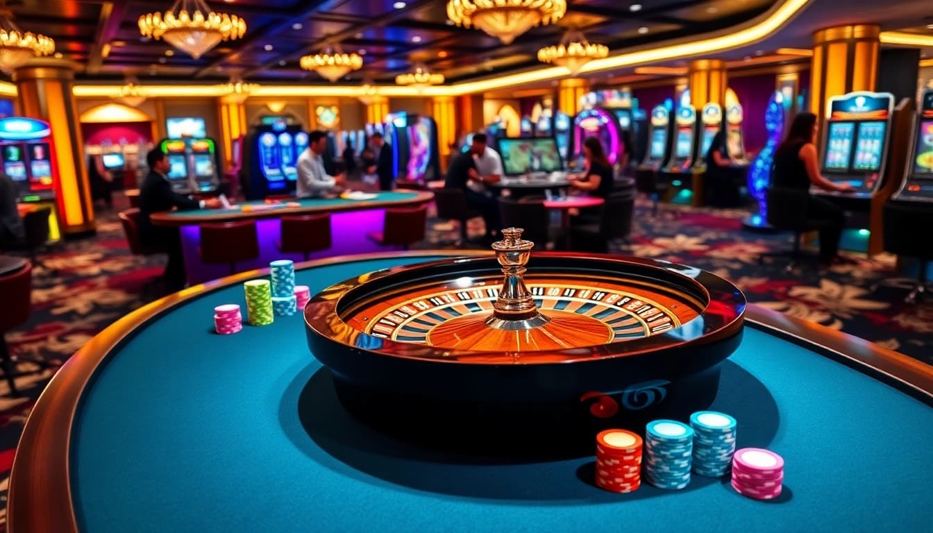 Enjoy thrilling bets at 98win trang chu with vibrant casino tables and dynamic games.