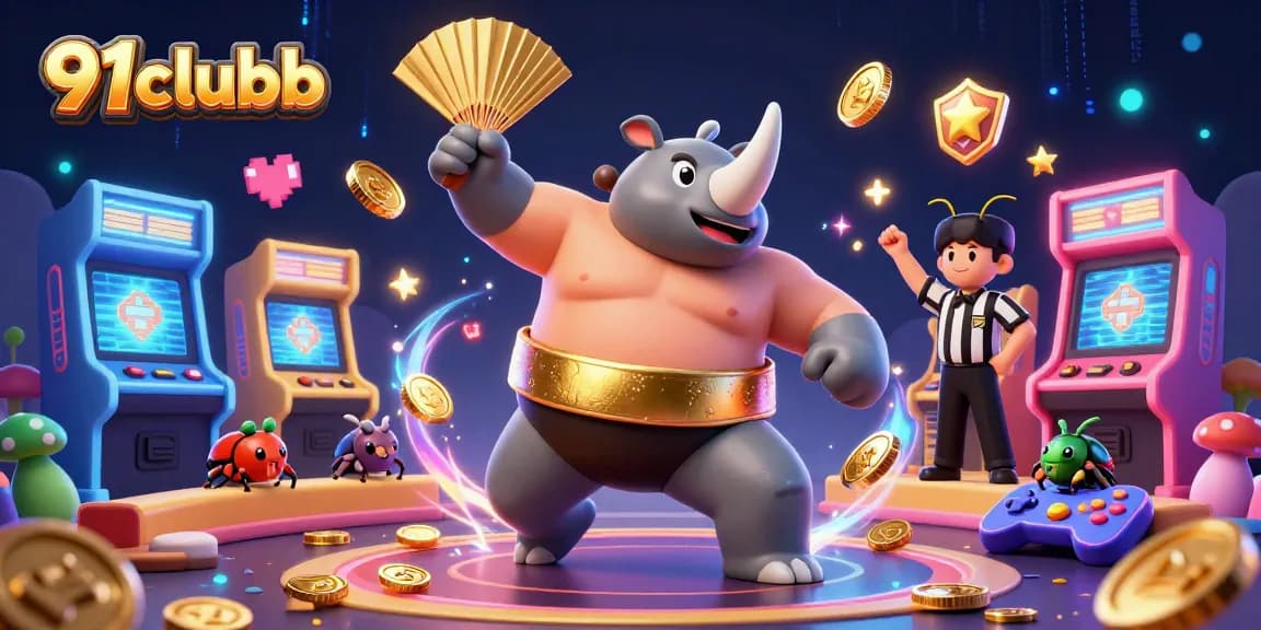Experience thrilling gameplay at 91clubb with our vibrant casino-inspired digital illustration, showcasing dynamic game elements.