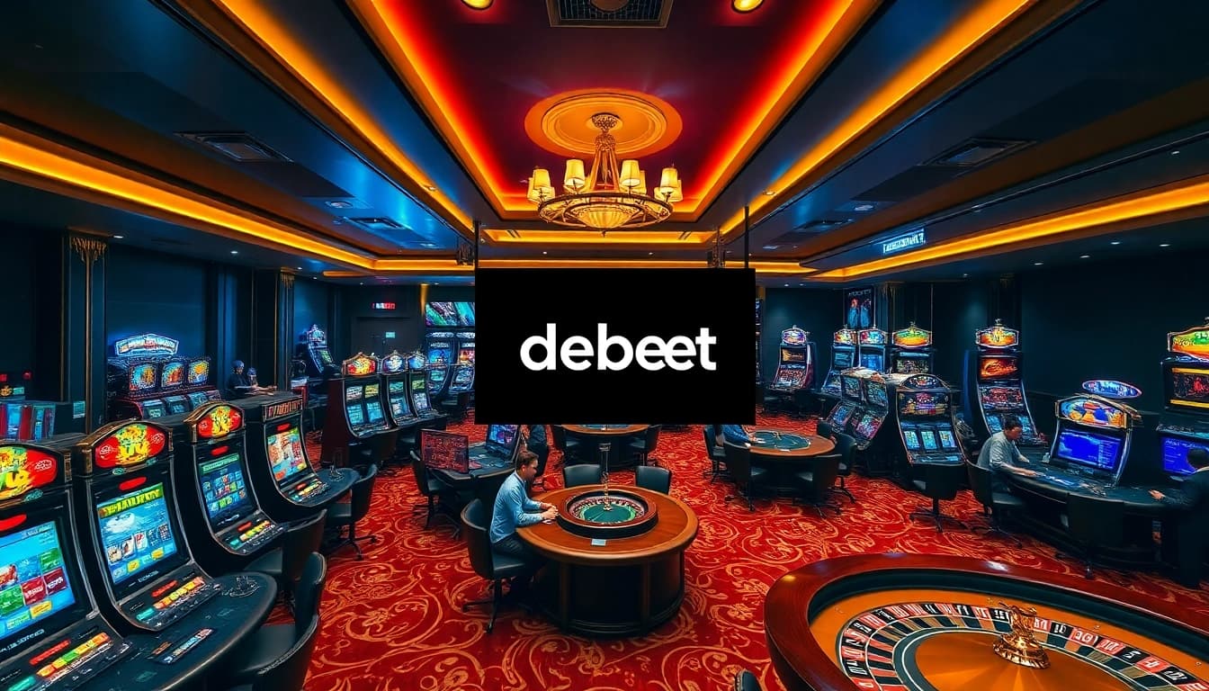 Experience thrilling gameplay at https://debet.hot/ with vibrant casino visuals.