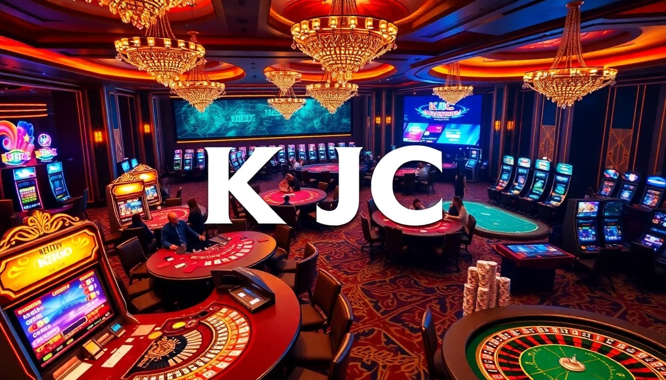KJC high-stakes poker scene with vibrant casino elements and exciting gameplay.