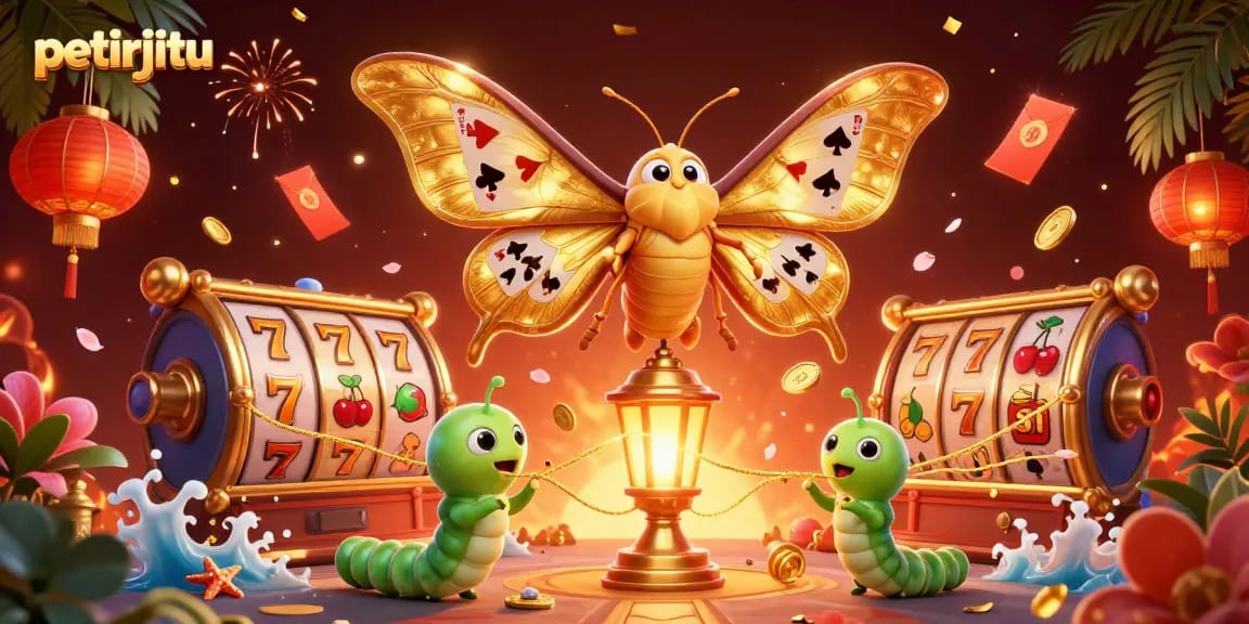 Permainan petirjitu menampilkan tiket slot mendebarkan dengan hiasan cantik dan berwarna-warni.