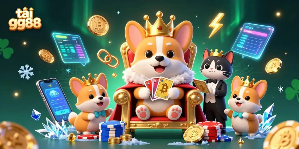 Play and win at tải gg88 with royal themed characters and vibrant casino elements