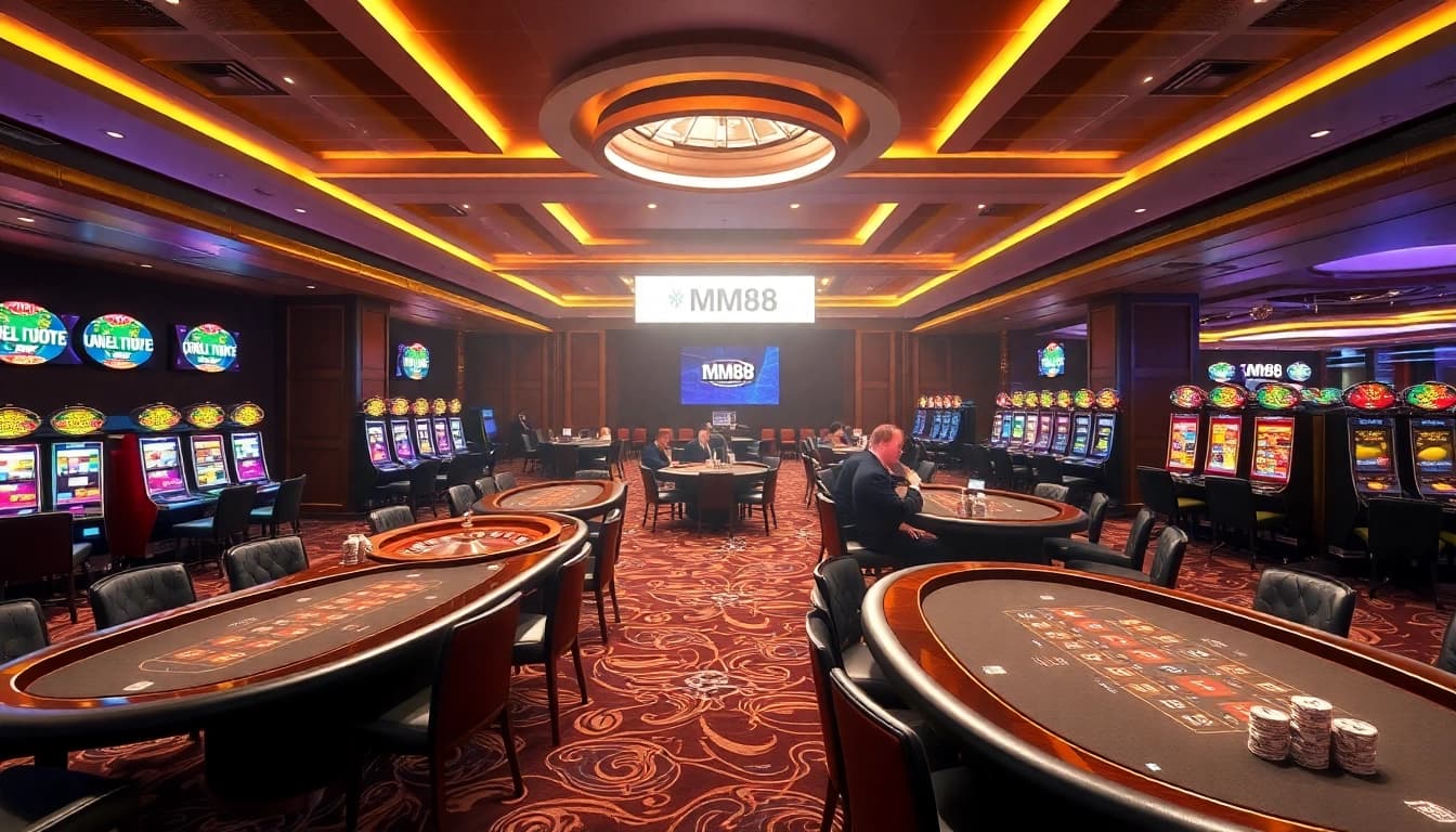 Experience thrilling gameplay at MM88.nl with vibrant casino tables and exciting roulette action.
