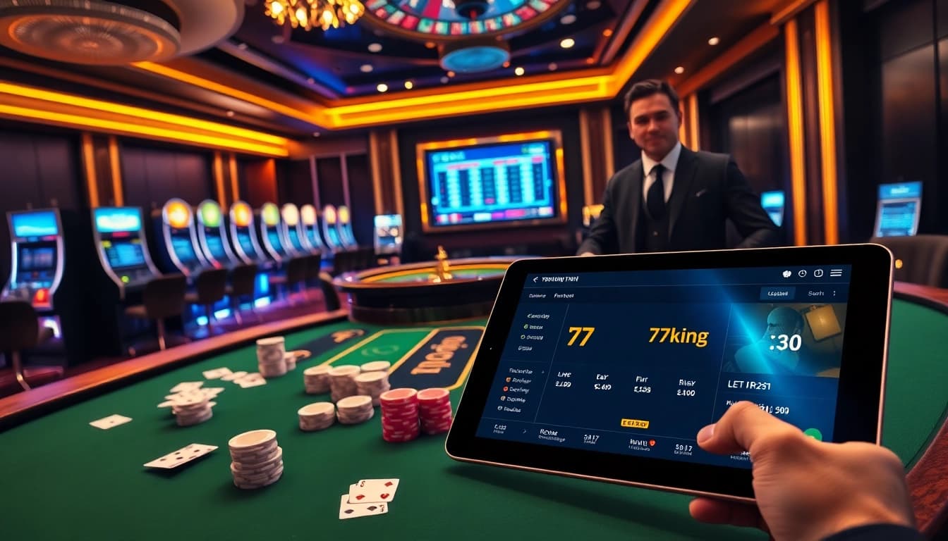 79king-branded casino table with live betting and luxury visuals