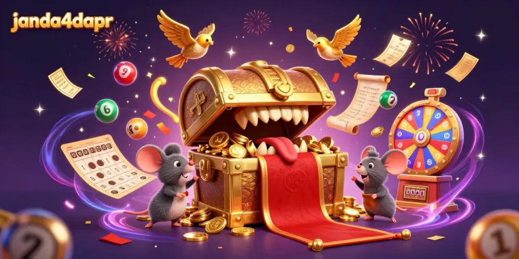 Menangkan hadiah di janda4dapr dengan peti harta karun yang menarik perhatian.