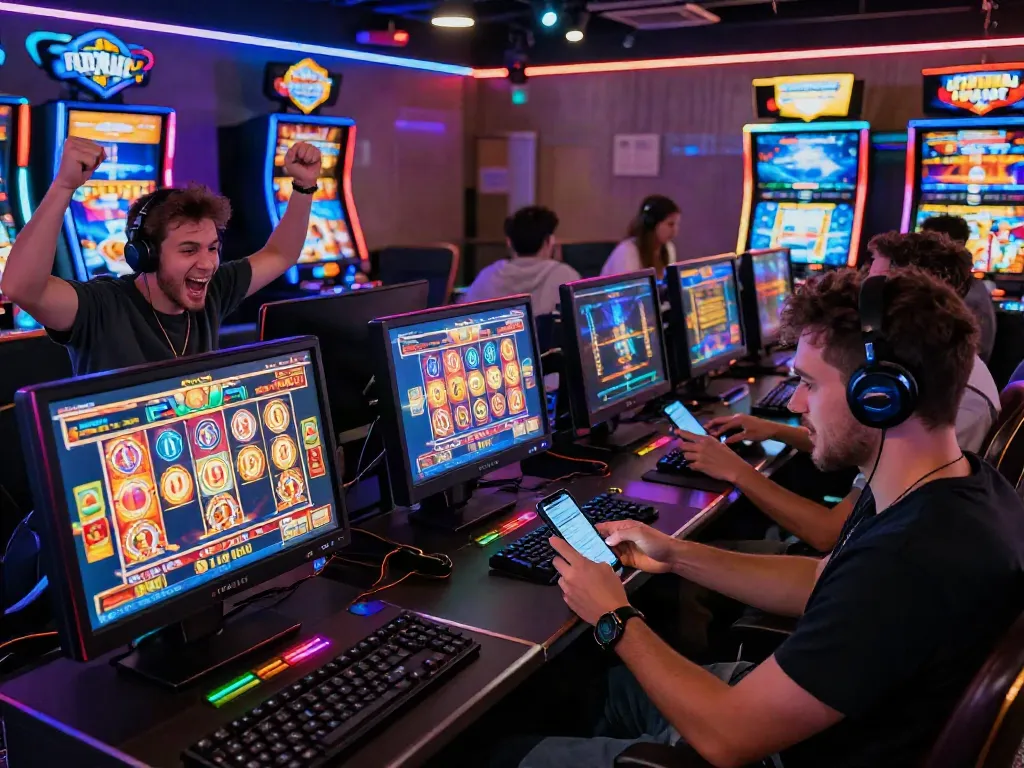 Experience the thrill of slot resmi games in a vibrant online casino setting.