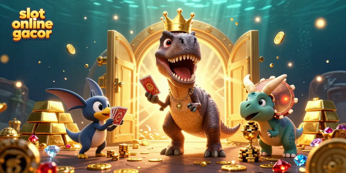 Menggali slot online gacor dengan T-Rex, pterodactyl, dan triceratops di dunia kasino.