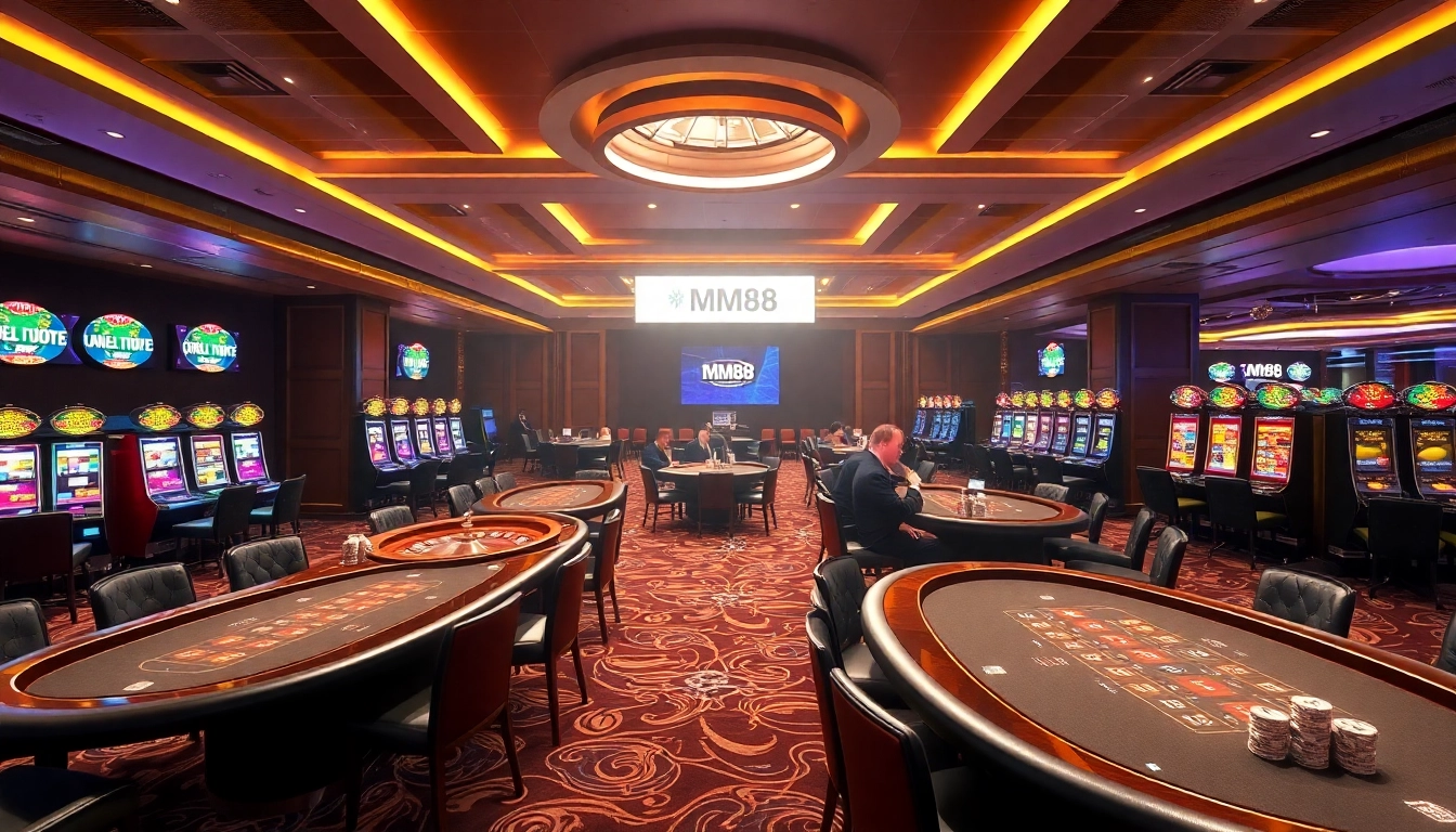 Experience thrilling gameplay at MM88.nl with vibrant casino tables and exciting roulette action.