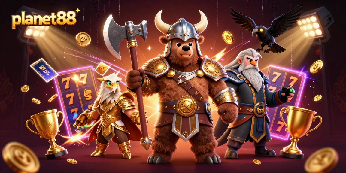 Win big at planet88 with enchanting 3D characters and vibrant slot game elements.