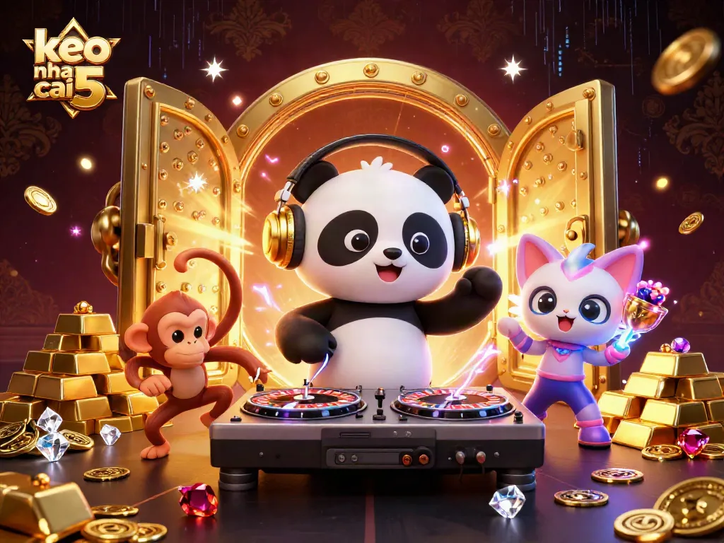 Engage with keo nha cai 5 through vibrant 3D scenes of casino-themed fun and excitement.