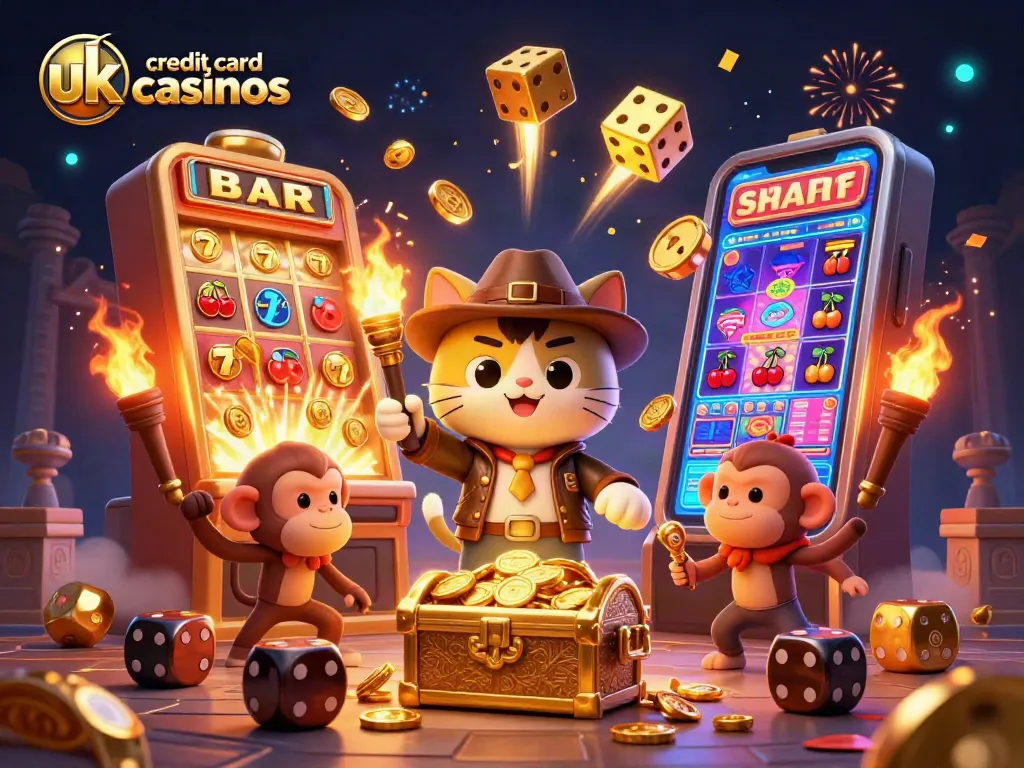 Spin and win at uk credit card casinos with dynamic slot machines and vibrant game elements.