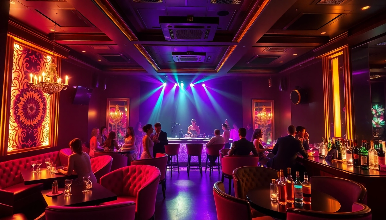 Night club sxm ambiance at Club Noir with vibrant lighting and energetic performers.